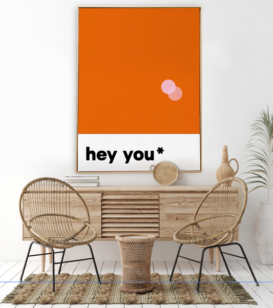hey you* Orange-Rosa | Grafic Colours