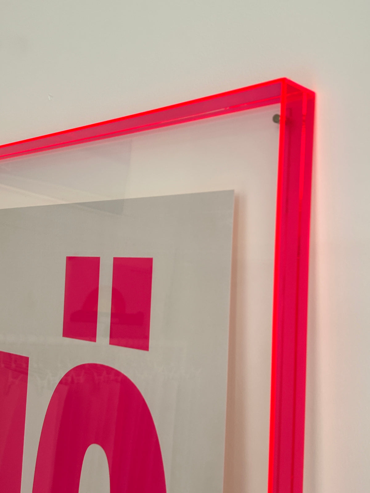 Acrylrahmen NEON Pink
