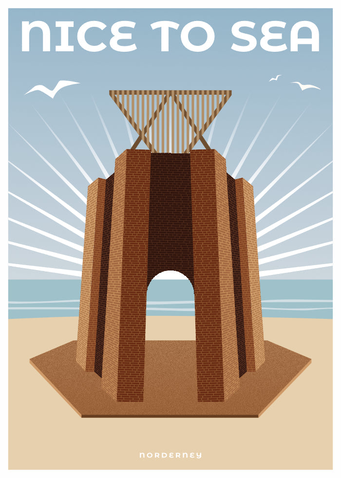 "Wahrzeichen"-Poster NICE TO SEA – Kap