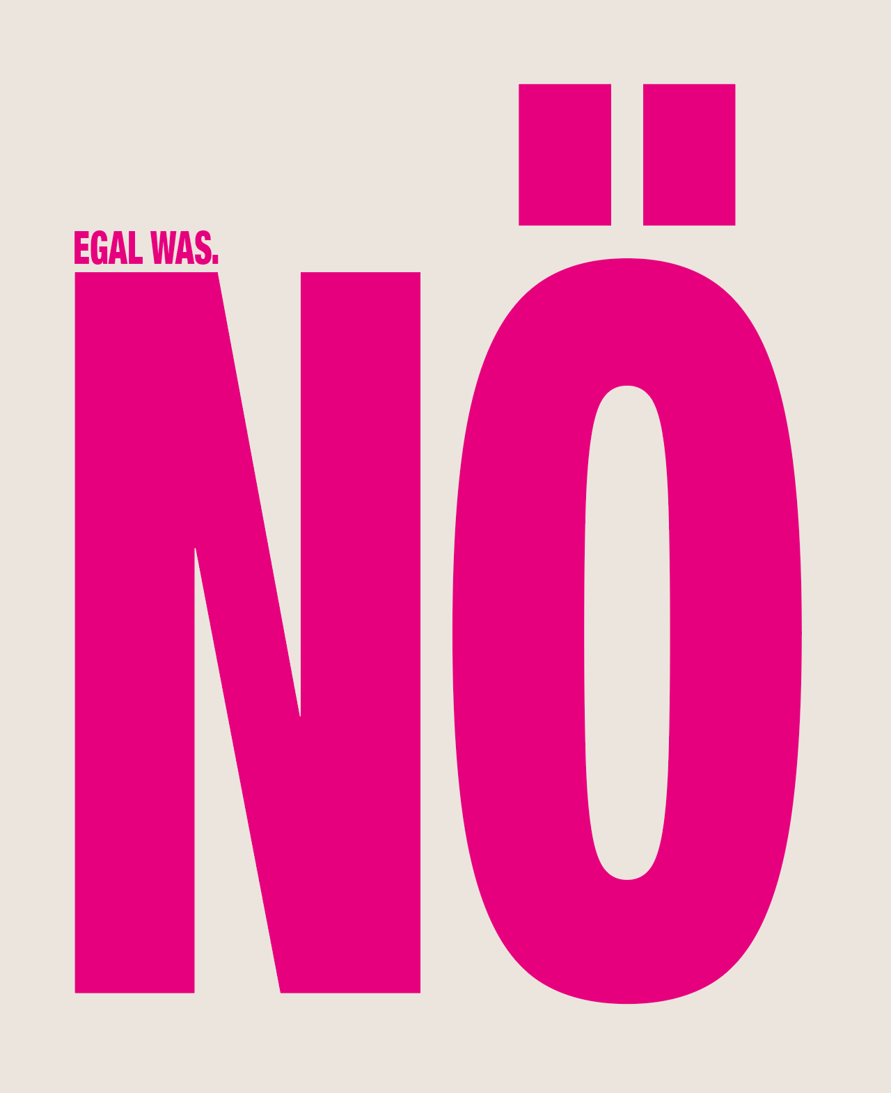 Poster WATERKANT bold type