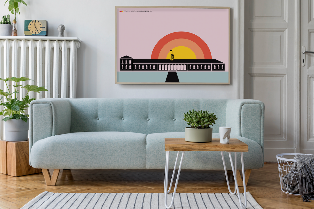 Retro Poster "Conversationshaus"