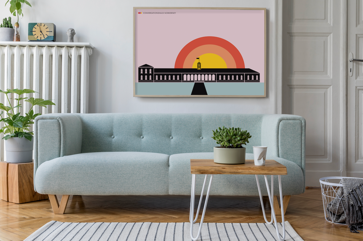 Retro Poster "Conversationshaus"