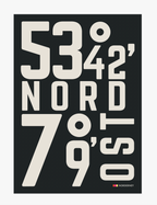 Typo Poster "KOORDINATEN"