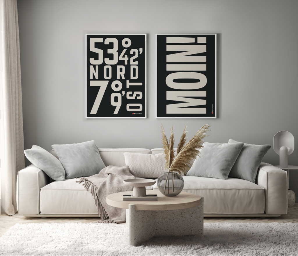 Typo Poster "KOORDINATEN"