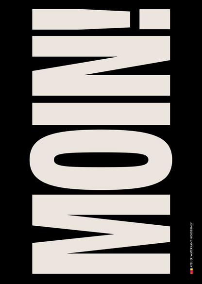 Typo Poster "MOIN"