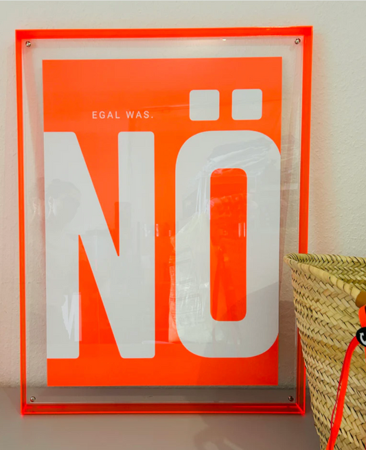 Acrylrahmen NEON Orange
