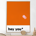 hey you* Orange-Rosa | Grafic Colours