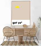 got ya* Sand-Gelb | Typografic Colours