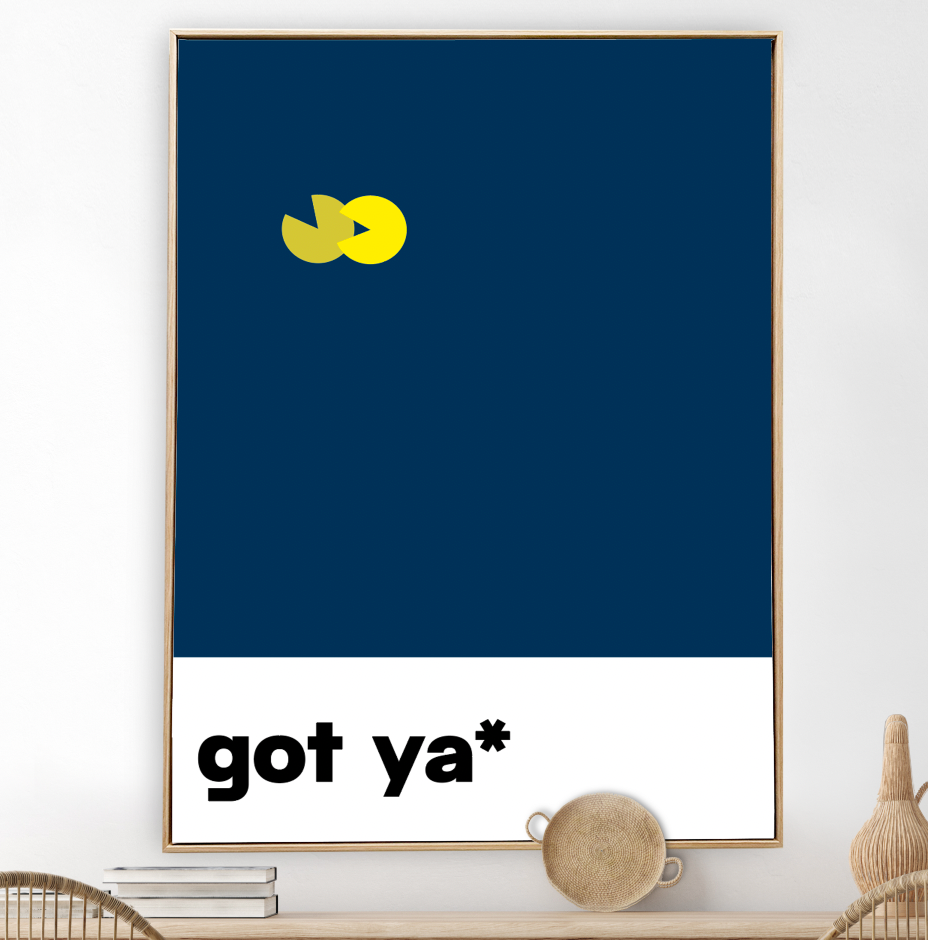 got ya* Blau-Gelb | Typografic Colours
