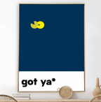 got ya* Blau-Gelb | Typografic Colours