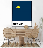 got ya* Blau-Gelb | Typografic Colours