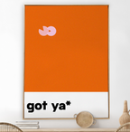 got ya* Orange-Rosa | Typografic Colours