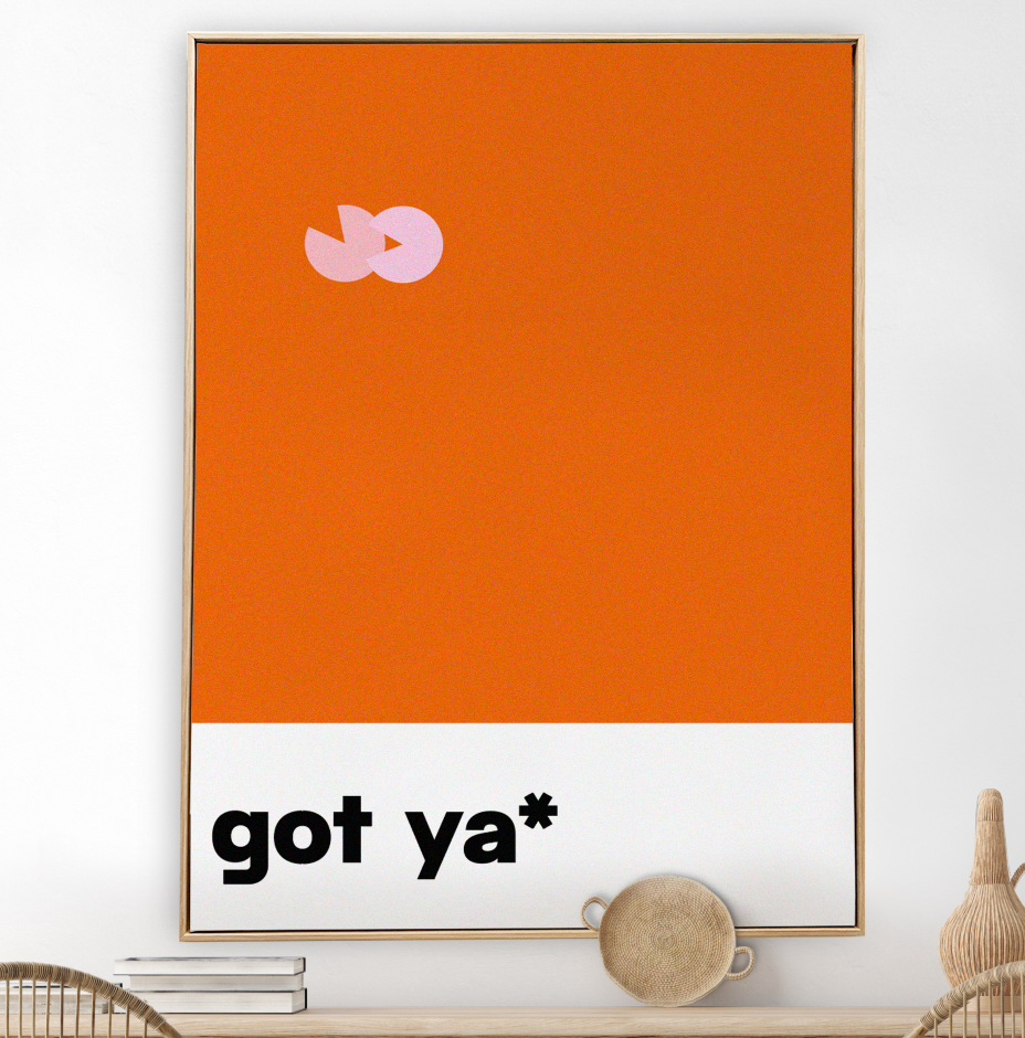 got ya* Orange-Rosa | Typografic Colours
