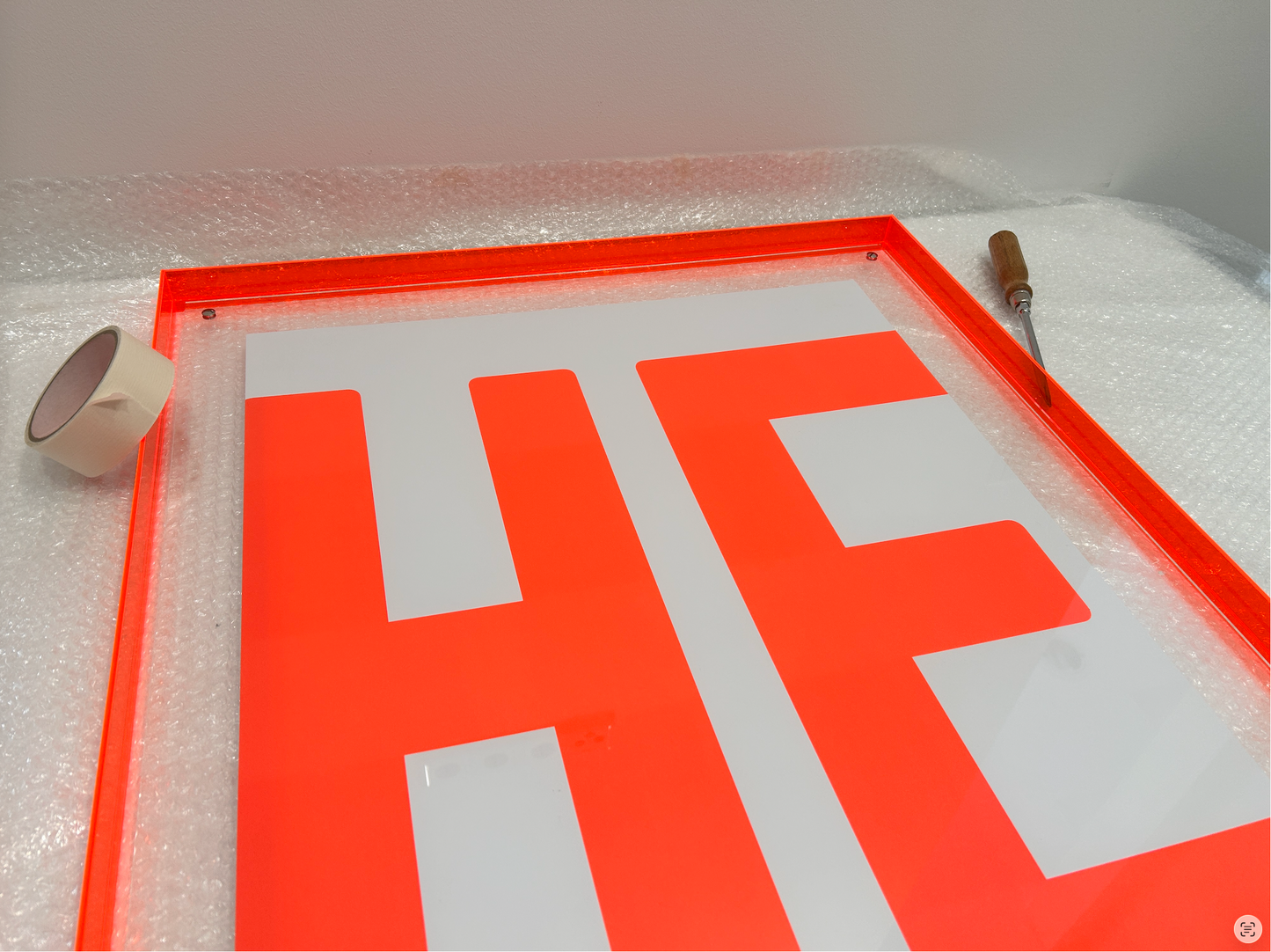 Acrylrahmen NEON Orange