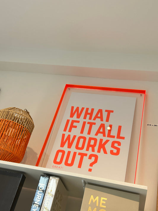NEON Poster 50x70 cm | What if ...