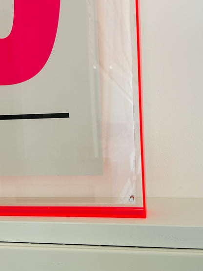 Acrylrahmen NEON Pink