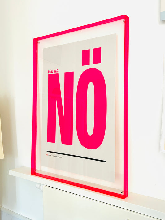 Acrylrahmen NEON Pink