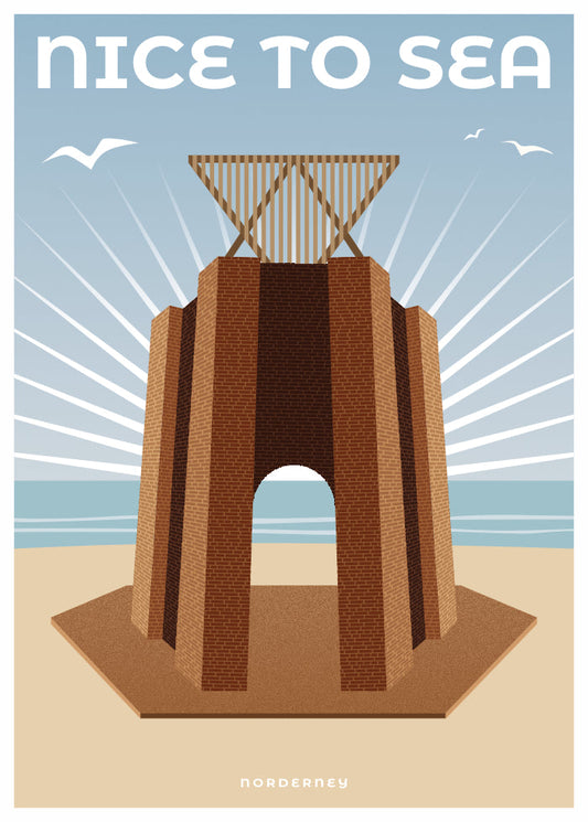 "Wahrzeichen"-Poster NICE TO SEA – Kap